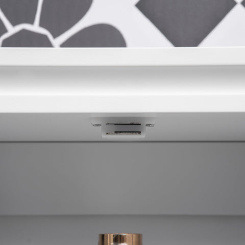 Rootz Toilet Shelf - Above Toilet Storage - Bathroom Organizer - Adjustable Shelf - Space Saving Design - 71cm x 20.5cm x 165cm - White