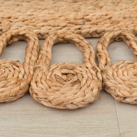 Jute Rug – Natural Fiber – Durable & Handmade – Trendy & Stylish Decor