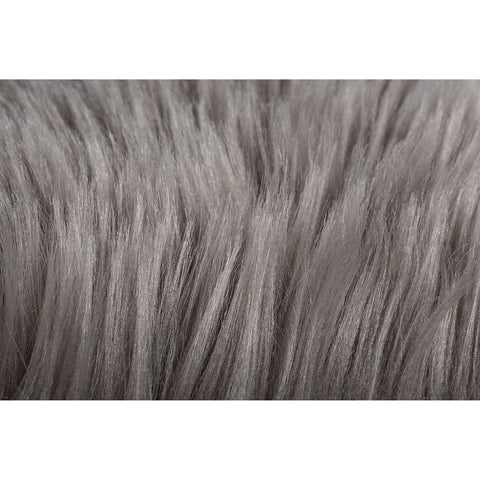 Rootz Faux Fur Rug - Imitation Lambskin - Taupe Faux Sheepskin - Easy-care Elegance - 80cm x 55cm x 6.1cm