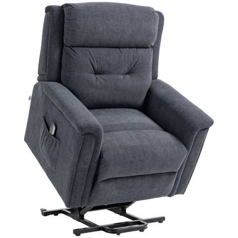 Rootz Relaxation Chair - Stand-Up Chair for Seniors - Recliner with Remote Control - Effortless Standing Aid - Adjustable Backrest - Practical Side Pockets - 92cm x 87cm x 108cm (Upright) - 92cm x 178cm x 56cm (Lying Down) - 92cm x 96cm x 143cm (Raised)