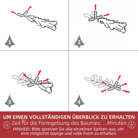 Rootz Artificial Christmas Tree - Frosty Xmas Tree - Snow Sprayed Pine - Easy Assembly - Flame Retardant - 85cm x 150cm - Green + White