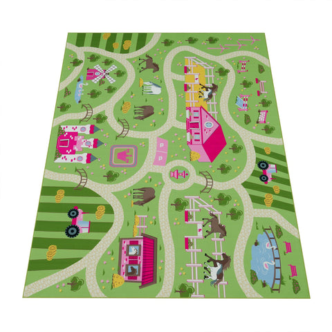 Children's Play Rug – Classic Street Map – Soft, Durable & Easy-Clean – Kids Room
