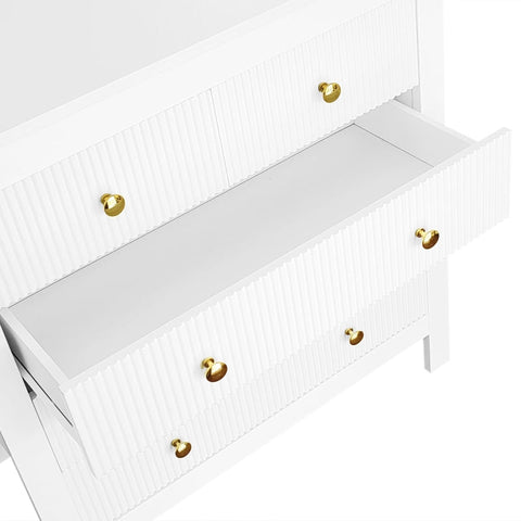 Rootz Elegant Sideboard - Chic Storage Cabinet - Luxury Drawers - Ample Storage - 79cm x 39.5cm x 80.5cm