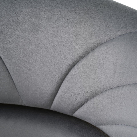 Rootz Velvet Dining Chair - Lounge Chair - Ergonomic Seating - Luxurious Comfort - 53L x 46W x 80H cm