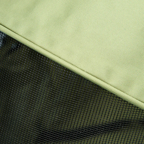 Rootz Dog Buggy - Folding Dog Stroller - 2 Safety Leashes - Pet Cart - 2 Cup Holders - Steel - Polyester - Khaki - 67 X 45 X 96 Cm