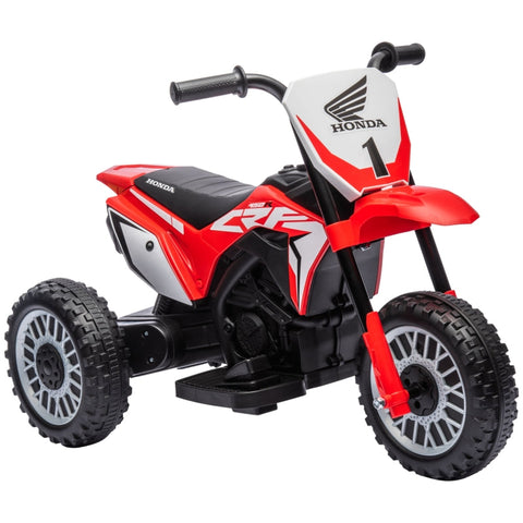 Rootz Honda CRF450RL Electric Children's Motorcycle - Red+Black - Ride-On Toy - Asphalt Adventures - Realistic Sounds - 71L x 40.5W x 43.5H cm