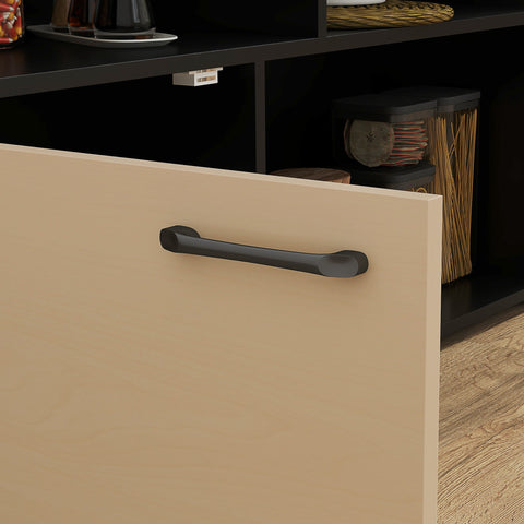 Rootz 3 Piece Barset - Bar Table Set - Foldable Dining Set - 6 Storage Compartments - 116x70x89.5cm