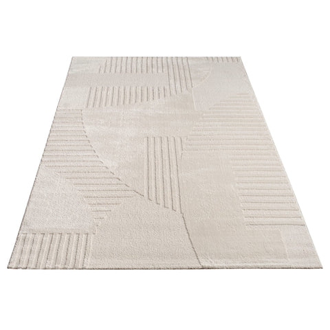 High-Pile Rug – Modern Geometric Pattern – Soft, Durable & Cozy – Easy Care