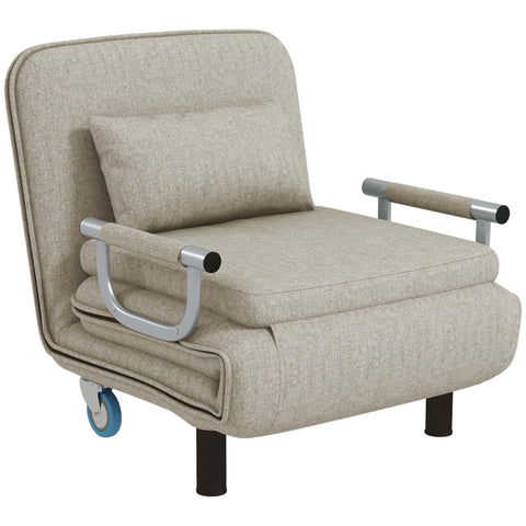 Rootz Bed Chair - Sofa Bed - Convertible Chair - Ultimate Comfort - 78cm x 72cm x 83cm (Armchair) / 75cm x 190cm x 38cm (Bed)