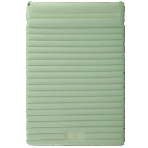 Rootz Air Mattress - Including Air Pump - Camping Mattress - 1 Pillow - Waterproof - Durable Material - Carry Bag - 40D Nylon TPU - Green - 200L x 135W x 10H cm