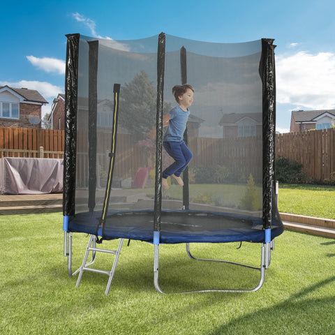 Rootz Outdoor Trampoline - Bouncy Trampoline - Safe Jumping Set - Improves Balance - Ø180cm x 200cm for Children & Adults