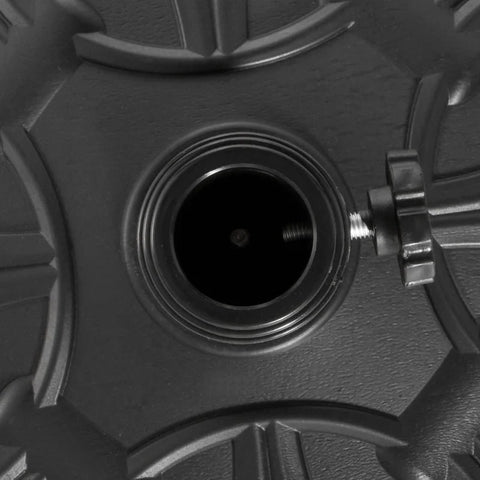 Rootz Parasol Base - Sun Umbrella - Weight Stand Holder - Outdoor - Garden - Black - 48 cm x 48 cm x 34 cm