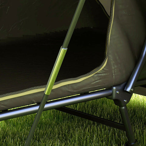 Rootz 2-in-1 Camping Bed with Waterproof Tent - Outdoor Sleeping Solution - Portable Camp Bed - High Comfort - Waterproof Protection - Convenient Transport - 215cm x 80cm x 125cm