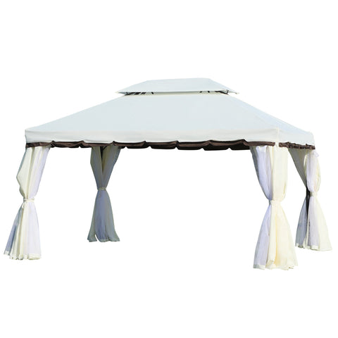 Rootz Garden Pavilion - Gazebo - Outdoor Shelter - Insect Protection - 3.9m x 2.9m x 2.8m