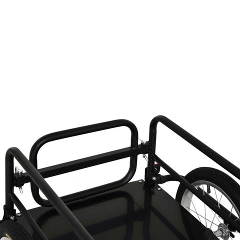 Rootz Bicycle Trailer - Cargo Trailer - Heavy-Duty Transport - Enhanced Safety - Durable Construction - Superior Stability - 139cm x 71.5cm x 49cm - Steel Frame & Plastic Base