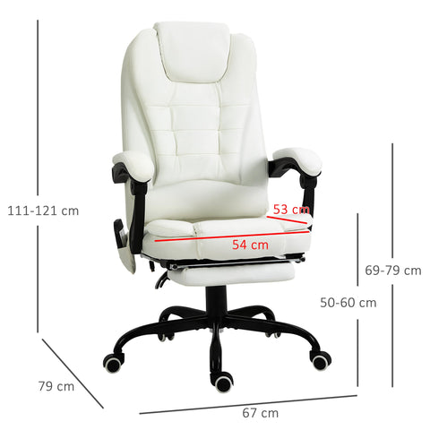 Rootz Massage Chair - Relaxation Seat - Ergonomic Chair - 7-Point Massage Function - 67cm x 79cm x 121cm