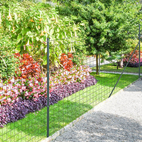 Rootz Welded Roll Fence - Steel Mesh - PVC Coated Fence - Durable & Customizable - 10m x 2m