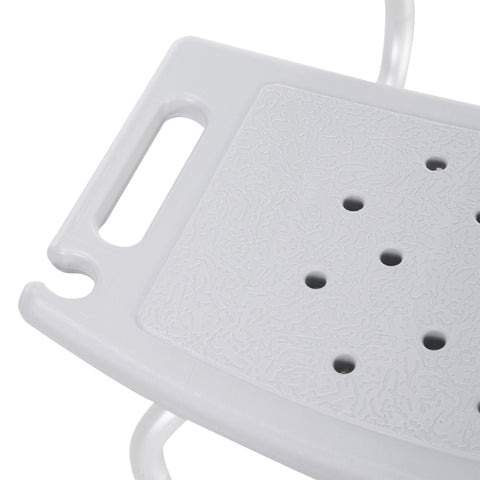 Rootz Shower Chair Bath Stool - Shower Seat - Bath Aid - Height Adjustable Comfort - 55cm x 50.6cm x 71-78.5cm