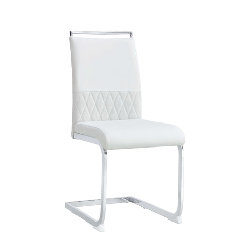 Rootz Dining Chairs Set - Modern Seating - Faux Leather - Comfort Support - 42L x 45W x 95H cm - Water-Repellent Finish