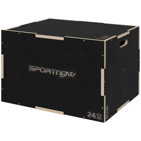 Rootz Wooden Plyometric Jump Box - Crossfit Jump Trainer - Box Jump Equipment - Beech Wood - 76cm x 61cm x 51cm