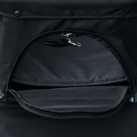 Rootz Foldable Dog Cat Stroller - Pet Buggy - Animal Carriage - Adjustable Cover - 77cm x 50cm x 99cm