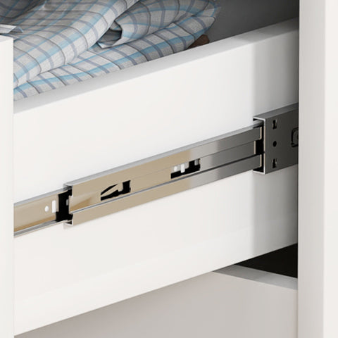 Rootz Modern Chest of Drawers - Wardrobe - Storage Solution - Tilt Protection - 60cm x 40cm x 85cm - High-Gloss White
