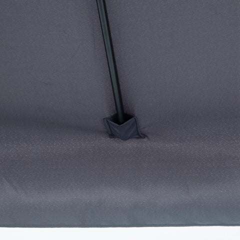Rootz Half Parasol - Balcony Sunshield - UV Protection Umbrella - Easy Crank - 2.3m x 1.3m x 2.49m