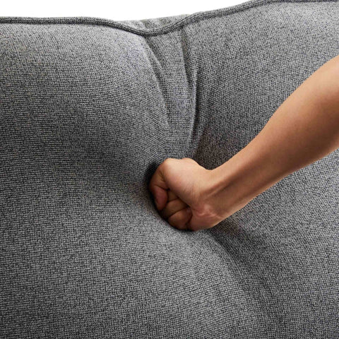 Rootz 4-Seater Linen Sofa - Comfortable Couch - Stylish Seating - Breathable Fabric - 264L x 83W x 87H cm - Adjustable Cushions and Side Pockets