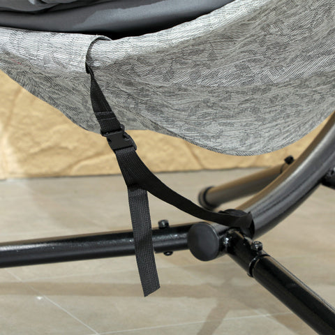 Rootz Egg-Shaped Hanging Basket Chair - Hanging Chair - Garden Chair - Rocking Function - 118cm x 116cm x 180cm