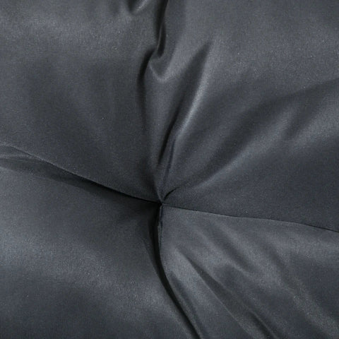 Rootz Garden Furniture Set - 4 Pieces - Sofa - 2 Chairs - Table - Glass Top - Seat Cushions - PE Rattan-polyester-steel - Anthracite-brown - 106 x 70D x 72H cm