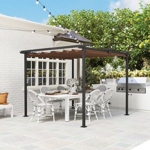 Rootz Pergola Garden Outdoor Canopy - Pavilion - UV Protection - UPF30+ - 300x300x227cm