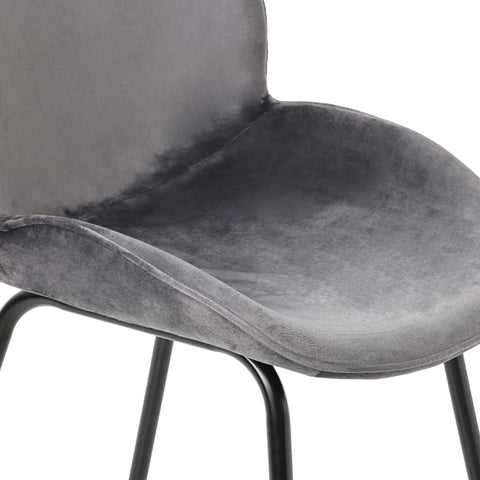 Rootz 2 Piece Set Dining Chairs - Velvet Chairs - Elegant Seating - Extra Comfort - 52cm x 43cm x 90cm