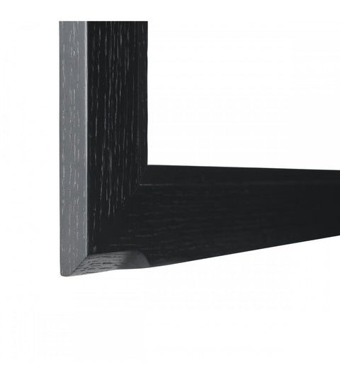 Rootz Display Cabinet - Storage Cabinet - Showcase Unit - Ample Storage, Soft Close System, Integrated LED Lighting - 110cm x 45cm x 190cm - Black Oak Veneer