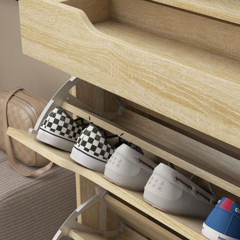 Rootz Shoe Cabinet - Storage Unit - Entryway Organizer - Adjustable Design - 89L x 23W x 96H cm