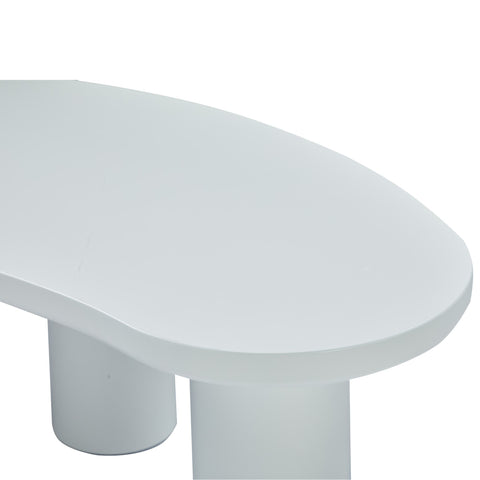 Rootz Modern Half Moon Coffee Table - Crescent Table - Curved Coffee Table - Elegant & Durable - 107cm x 57cm x 40.5cm