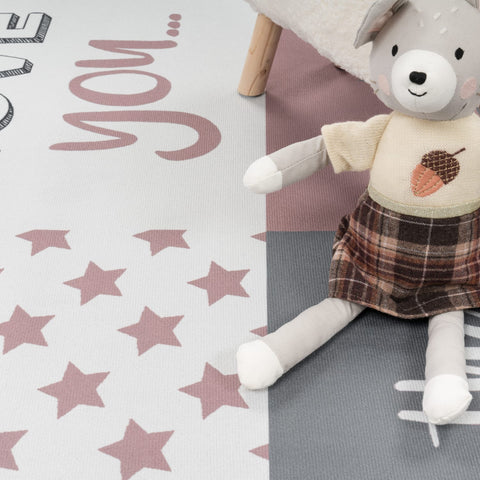 Soft Kids Rug – Inspirational Quotes – Playroom & Nursery – Washable & Durable