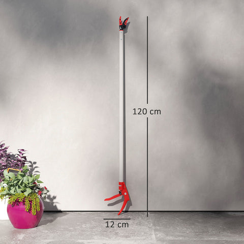 Rootz 1.2m Tree Traps - Pruning Shears - Garden Cutters - Aluminum Handle - Easy Tall Branch Trimming - 120cm x 12cm x 3cm