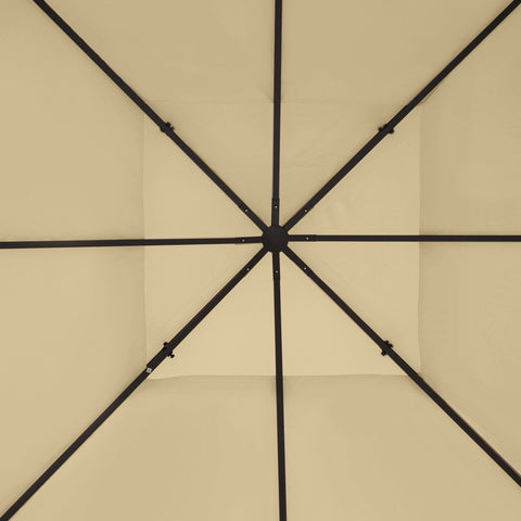 Rootz Pavilion Garden Roof Replacement - Canopy Cover - Tent Roof - Durable Polyester - 3m x 4m