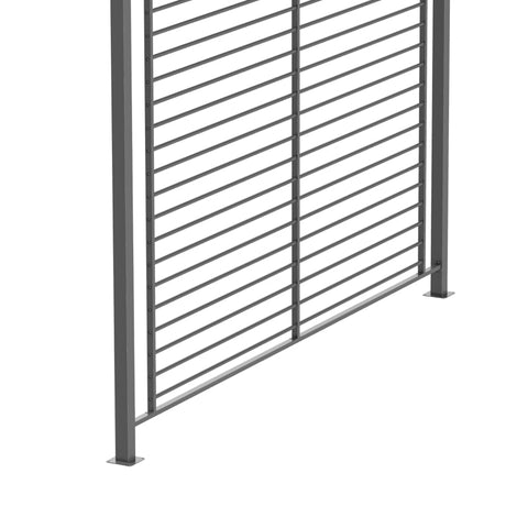 Rootz Pergola Garden Gazebo - Outdoor Pavilion - Sun Shelter - 4 Retractable Roof Panels - Lightweight Metal Frame - 300cm x 300cm x 222cm