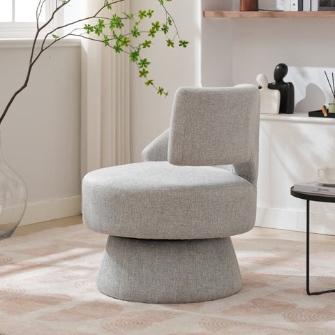 Rootz Swivel Chair - Office Chair - Rotating Chair - Ergonomic Support - 360° Rotation - 72cm x 53cm x 77cm