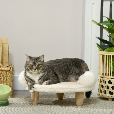 Rootz Pet Bed - Cat Bed - Dog Bed - Ultimate Comfort - Removable Washable Cover - Non-Slip Floor Protectors - 47cm x 40cm x 20cm