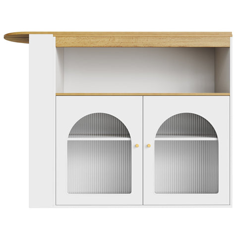 Rootz Extendable Bar Table - Rotating Dining Table - Space-Saving Table - Storage Solution - 138-193×39×105 cm