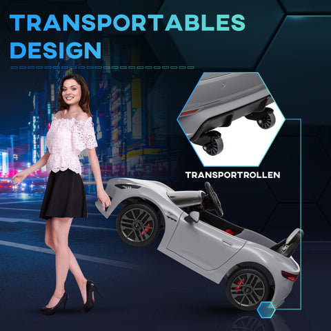 Rootz 12V Children's Electric Car - Kids Vehicle - Electric Ride-On - LED Lights & Music - 98cm x 59cm x 43cm