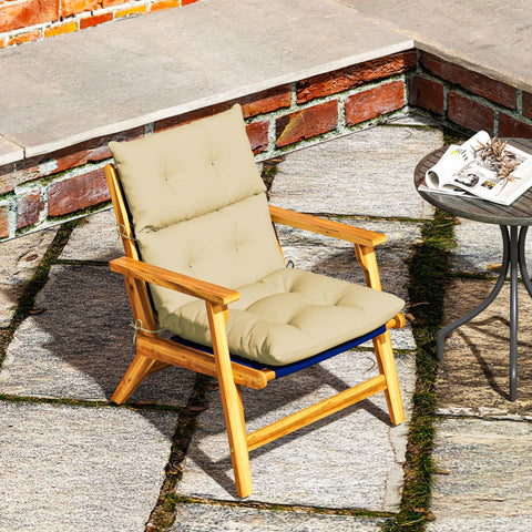 Rootz Thick Upholstered Seat Cushion - Chair Pillow - Rocking Chair Cushion - Comfort & UV Resistant - 115cm x 56cm x 10cm