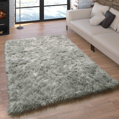 Faux Fur Rug – Ultra Soft & Fluffy – Durable, Easy Care & Animal Friendly