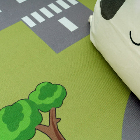 Kids Play Rug – City Streets Design – Soft & Durable – Easy Clean Playmat