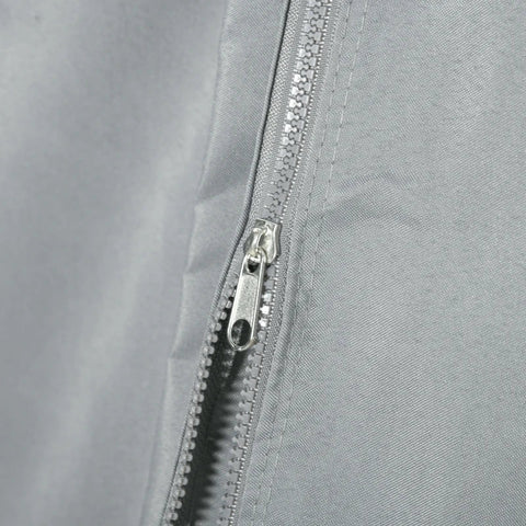 Rootz Tuinpaviljoen - Zijpanelen - C-ringen - Haken - Duurzaam - Gaat lang mee - Vervangende tuinpaviljoengordijnen - Vierkant - Afgeronde spijlen - 100% polyester - Lichtgrijs - 352x205cm