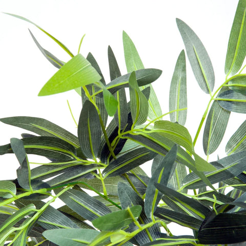 Rootz Kunstplant - Kunstbamboe - Kunstbamboeboomplant - Thuis - Kantoor - Groen + Zwart - 20cm x 20cm x 180cm