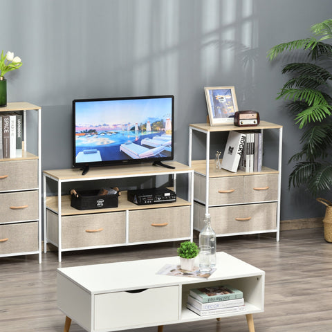 Rootz Chest of Drawers Storage Unit - Dresser - Bedroom Cabinet - Clutter Reduction - 58L x 29W x 81.5H cm