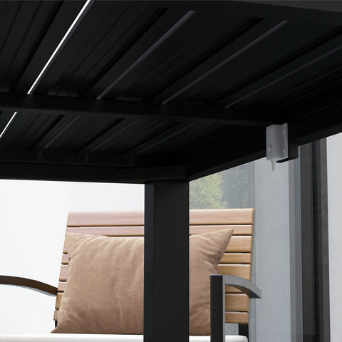 Rootz Extendable Aluminum Garden Table - Outdoor Dining Table - Patio Table - Seats 6-8 - 180/240l x 94b x 73h cm